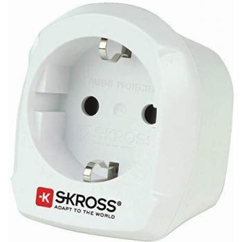 Skross 1.500230-E - Adaptador de viaje, color blanco