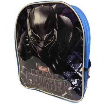 Mochila Infantil Pantera Negra, diseño negro y azul, tamaño One Size