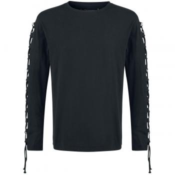 Gothicana by EMP Cut The Cord Manga Larga Negro 4XL