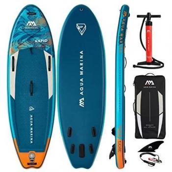 Paddle Surf Inflable Aqua Marina Rapid 2022 9'6 para Aguas Blancas - Soporta hasta 110 kg