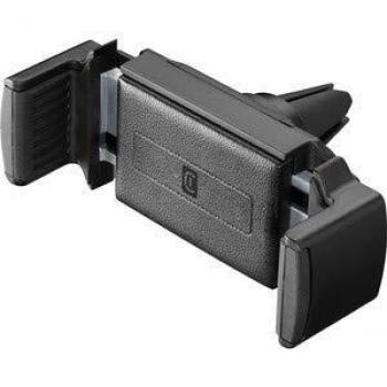 Cellularline Handy Drive Premium Airvent - Soporte Universal para teléfono de Coche, con Ranura para Cable para Apple, Samsung, Huawei y Otros Smartphones, Color Negro