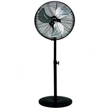 Bastilipo Tarifa Circulador de pie de 45 cm, 3 velocidades, Cabezal oscilante, 90 W, Negro