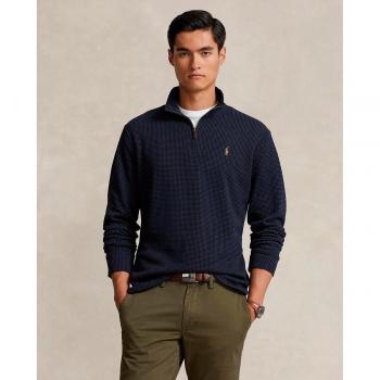 Jersey de hombre de algodón con cuello alto y cremallera