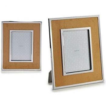 Portafotos de Terciopelo Ocre Gift Decor - Cuida Cada Detalle, con diseño elegante, material terciopelo suave, soporte para fotos vertical y horizontal, tamaño adecuado para diversas imágenes y acabado en color ocre