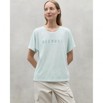 Ecoalf Women's Sustainable Short Sleeve T-Shirt - Blue Kemi Print, Size M
