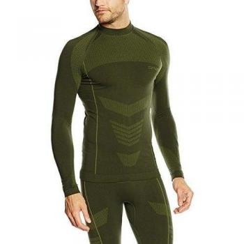SPAIO Survival Langarm W03 - Camiseta térmica para hombre, color beige, talla L