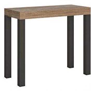 Consola extensible Everyday Small 90x40/196 cm Roble Natural con estructura Antracita