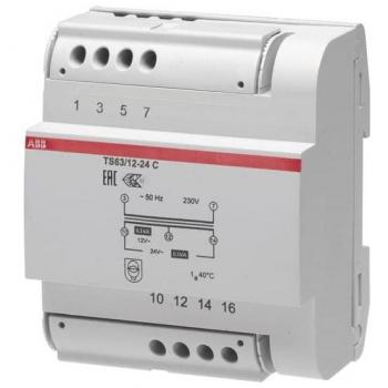 Transformador Modular ABB TS 63/12-24 C, 63VA, Salida 12-24V AC