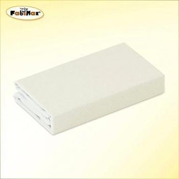 fabimax 2674 sábana bajera ajustable para cama infantil, 70 x 140 cm, color crema