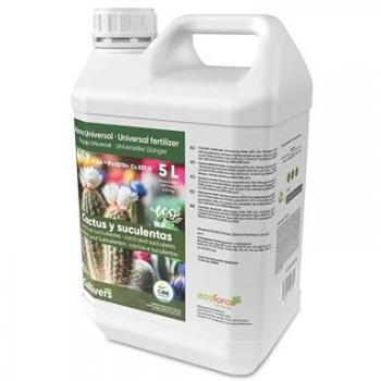 Fertilizante Ecológico para Cactus y Crasas 5L - Abono Líquido Orgánico de Crecimiento Saludable y Mayor Floración