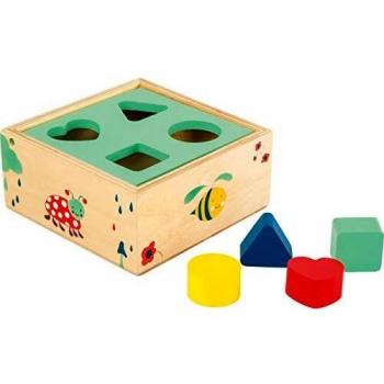 Cubo de Encajar Motriz Muévelo! de Madera FSC 100% Certificada, Juego de Formas a Partir de 12 Meses