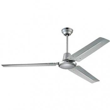 Westinghouse Lighting Industrial Ventilador de Techo, 62 W, Acabado en Plata con aspas Plateadas