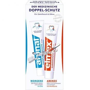 Elmex® Dentífrico Doble Protección - Set de Cuidado Dental Completo, 150 ml