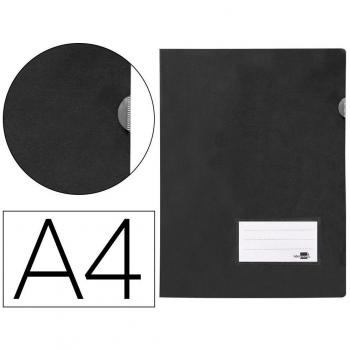 Carpeta Liderpapel dossier A4 uñero negro opaco