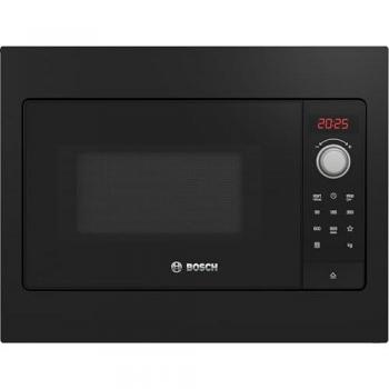 Microondas encastrable Bosch Serie 2 BFL523MB3F - 20L, 800W, limpieza por hidrolysis, diseño moderno negro