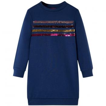 Vestido Sudadera Infantil Azul Marino Talla 128