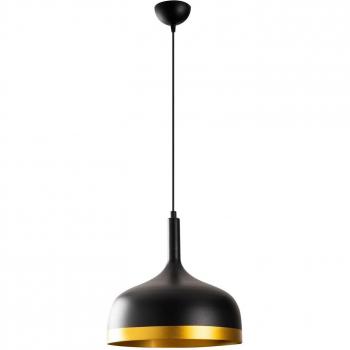 Lámpara Colgante Sivani MR-826, Negro/Oro, Metal, Ø 30 cm