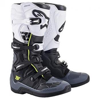 Alpinestars Botas de Motocross Tech 5 Negro-Gris-Blanco
