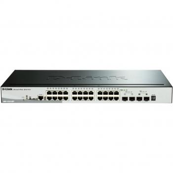 D-Link DGS-1510-28P Switch Gestionado L3 Gigabit Ethernet (10/100/1000) Energía sobre Ethernet (PoE) Negro