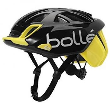 bollé 31583 Casco Ciclismo, Unisex Adulto, Black Yellow Shiny, Small 51-54 cm