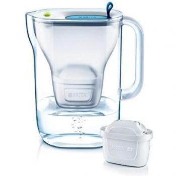 BRITA Style 3 mois STYLEAZUL3MAXT Jarra PURIFICADORA, Azul, 26,5 x 11 x 27,5 cm