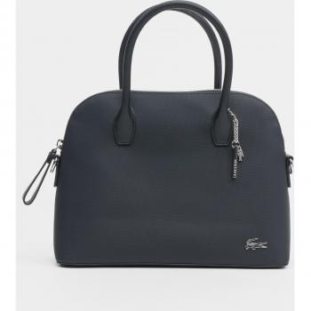 Bolso de mano mediano negro Lacoste con diseño elegante y múltiples compartimentos