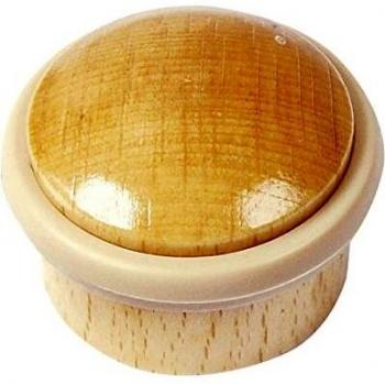 BRINOX Tope Madera cilíndrico Adhesivo, Haya, 2.9x3.5x3.5 cm