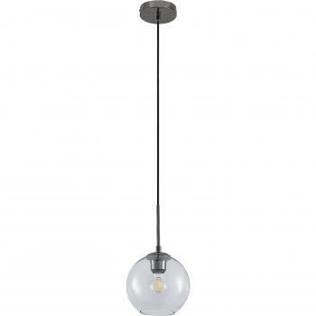 Lindby Firano lámpara colgante de vidrio moderno en gris, hecha de metal, para salón y comedor, 1 luz (E27)