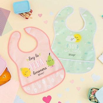 Mr. Wonderful WOA08634ES - Pack de 2 baberos Soy la pera limonera