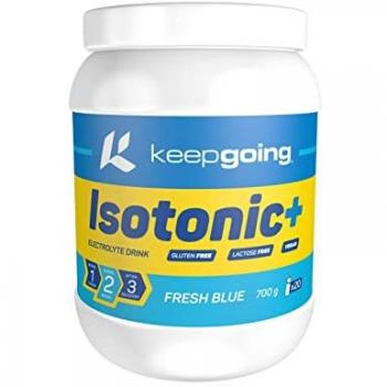 Bebida Isotónica en Polvo Keepgoing Isotonic+ 700 g Sabor Fresh Blue - Sales Minerales para Deporte, Electrolitos en Polvo, Rápida Asimilación