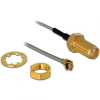Cable Antena SMA Hembra a MHF® I Macho, 1 m, Conexión de Pared, 3.20 dB