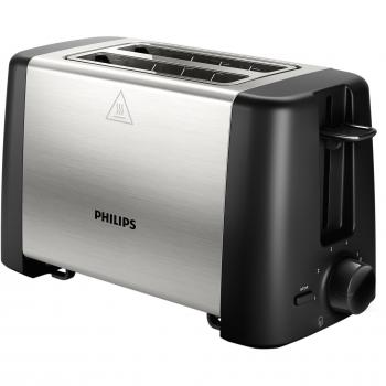Philips Daily Collection - Tostadora, 800 W, compacto, bandeja recogemigas y función para recalentar