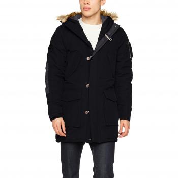 JACK & JONES Jorforest Jacket, Parka para Hombre, Negro