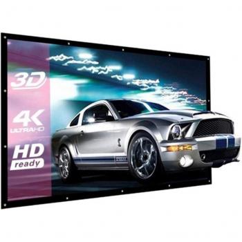 Pantalla de Proyección 3D HD ALLOYSEED Montada en Pared, Lona para Cine en Casa, Proyector LED 16:9, disponible en 60/72/84/100/120 pulgadas