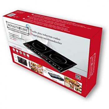 Placa de Inducción Doble Royalty Line DIP4000.2 con Timer 60 x 36 x 6,5 cm