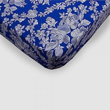Funda de Colchón Estampada Azul con Cremallera 100% Poliéster para Cama de 135 cm - Purpura Home