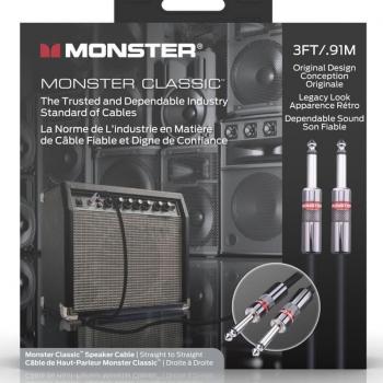 Monster Classic Speaker Cable, 3'