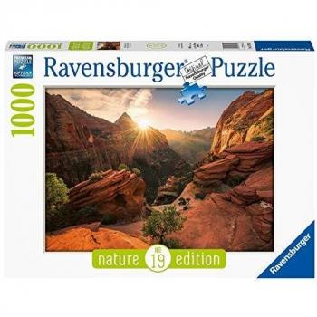 Puzzle Ravensburger Cañón Zion USA - 1000 Piezas, Edición Naturaleza