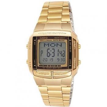 Casio DATABANK Unisex Digital Watch Gold 38mm