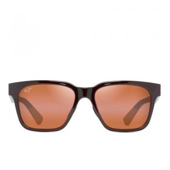 Maui Jim Stylish Square Sunglasses for Men in Shiny Brown, One Size