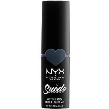 Nyx Professional Makeup Barra De Labios Mate De Larga Duración Y Cobertura Total Suede Matte Lipstick Tono 21 Smudge Me Color Gris Verdoso