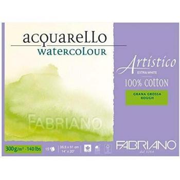Fabriano Artistico bloque de la acuarela en bruto - Grande - Blanco Alto