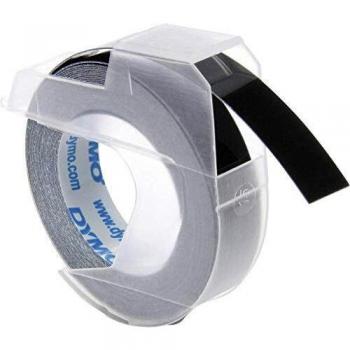 Dymo 3D Label Tape 9 mm x 3 m Plastic Glossy Black Marca DYMO
