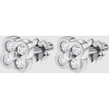 Pendientes de Plata con Motivo de Flor Time Road WS01974 - Elegancia Floral