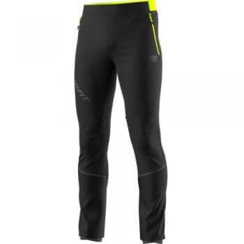Pantalón largo Dynafit Speed Dynastretch negro amarillo logo gris - M