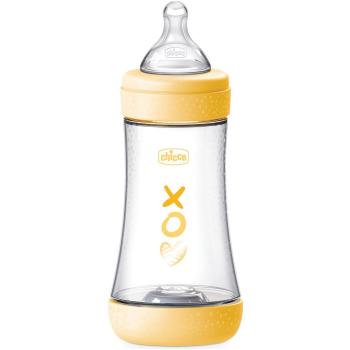 Chicco Perfect 5 Biberón de Polipropileno Flujo Medio 240ml Amarillo +2 meses