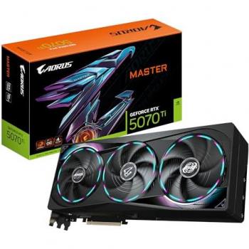 Gigabyte AORUS GeForce RTX 5070 Ti Master 16GB GDDR7 Graphics Card with DLSS4, PCI-E 5.0, and HDMI/DP Outputs