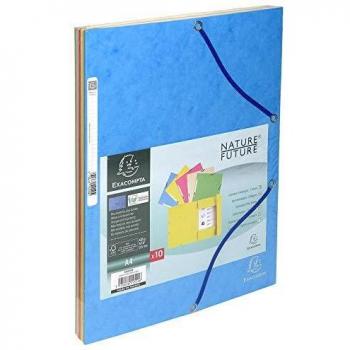 Exacompta 357624 - Carpeta con gomas y solapas, 1 unidad, colores surtidos