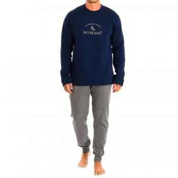 KISSES & LOVE Pijama masculino de manga larga KL30174 con gola redonda