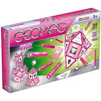Juego de Construcción Magnética Geomag Rosa 104 Piezas